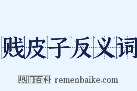 贱皮子反义词是什么意思的图片